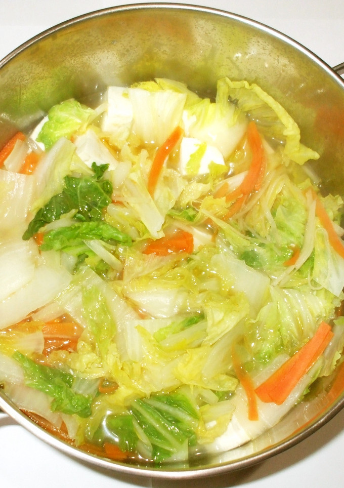 豆腐白菜スープ煮♪皮膚のかゆみに簡単薬膳-レシピのメイン写真