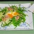 グリーンサラダのベーコンドレッシング添え
