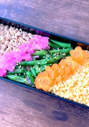 春の彩そぼろ弁当-レシピのメイン写真