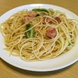 春キャベツとベーコンのペペロンチーノ☆