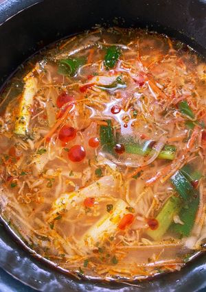 簡単！野菜たっぷりトムヤムスープ-レシピのメイン写真
