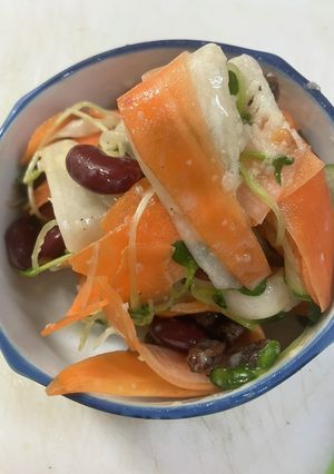 野菜ぴらぴマメサラダさっぱりヨーグルト味-レシピのメイン写真