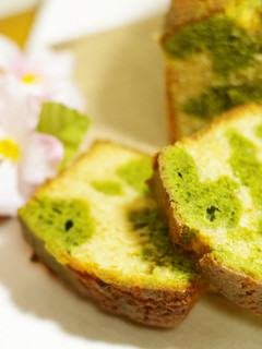 桜と抹茶のパウンドケーキ-レシピのメイン写真