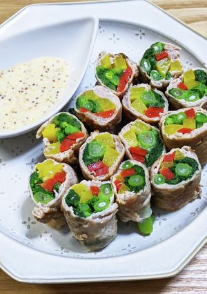 菜の花香る春色肉巻き-レシピのメイン写真