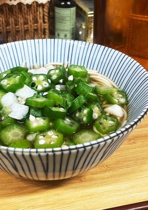 簡単( ´ ▽ ` ) オクラ山芋の冷麺-レシピのメイン写真