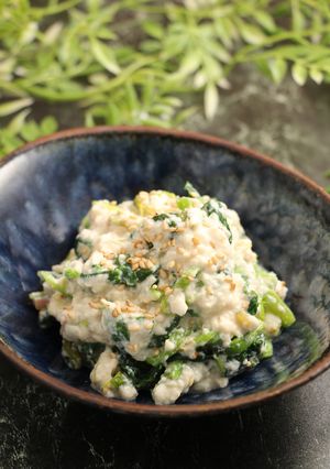 レンジで簡単！ほうれん草の白和え-レシピのメイン写真