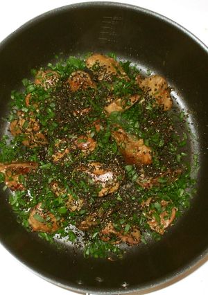 レバー黒ごま焼き♪緊張不安目かすみに薬膳-レシピのメイン写真