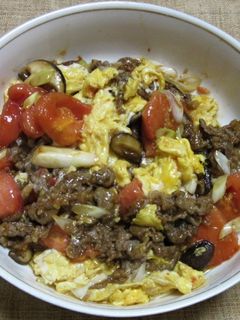 牛肉とトマトと卵のオイスターソース炒め-レシピのメイン写真
