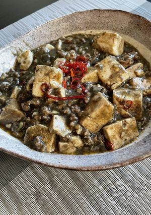 魅惑の黒！黒の麻婆豆腐-レシピのメイン写真