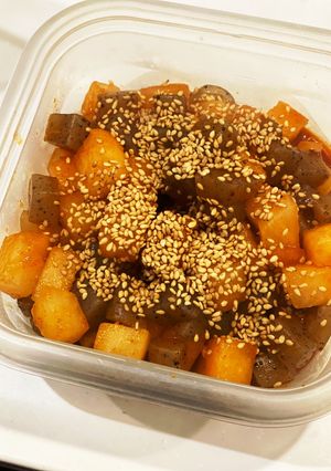 こんにゃくと大根のコチジャン炒め-レシピのメイン写真