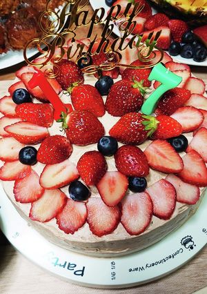長女17歳バースデーケーキ-レシピのメイン写真