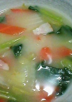 春色春待ち野菜のレンチンシチュー-レシピのメイン写真