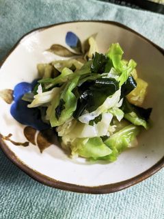 キャベツとわかめの和え物-レシピのメイン写真