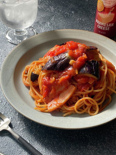 美味すぎる!なすとベーコンのトマトパスタ-レシピのメイン写真