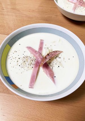 春雨のミルクコンソメスープ-レシピのメイン写真