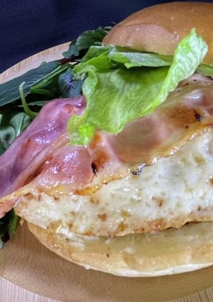 ベーコンレタスバーガー!-レシピのメイン写真