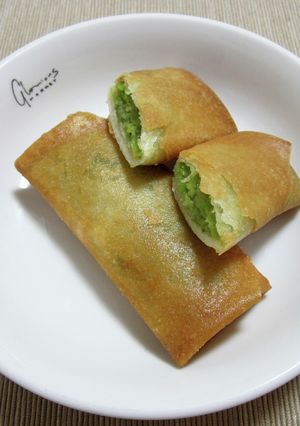 空豆とゴルゴンゾーラの春巻-レシピのメイン写真