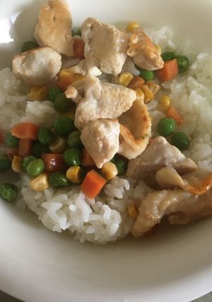 鶏むね肉のペッパーライス-レシピのメイン写真