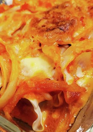 餃子のトマトソースチーズ焼き-レシピのメイン写真