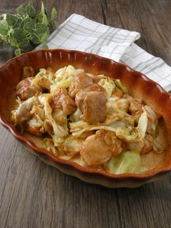 鶏肉とキャベツの味噌ソース炒め-レシピのメイン写真