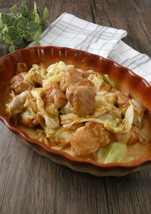 鶏肉とキャベツの味噌ソース炒め-レシピのメイン写真