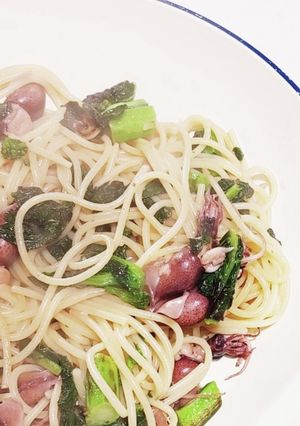 ホタルイカと菜花のパスタ-レシピのメイン写真