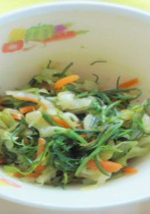 【学校給食】おかひじきのサラダ-レシピのメイン写真