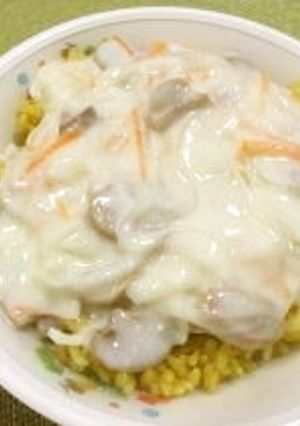 カレーピラフのホワイトソースかけ-レシピのメイン写真