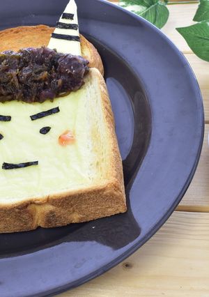 もずく餡の鬼トースト-レシピのメイン写真
