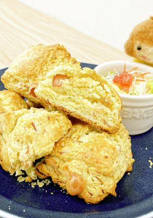 HMで！チーズとベーコンのおかずスコーン-レシピのメイン写真