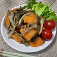 鮭と舞茸の塩出汁バター