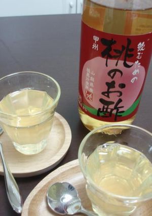 桃の酢ゼリー-レシピのメイン写真