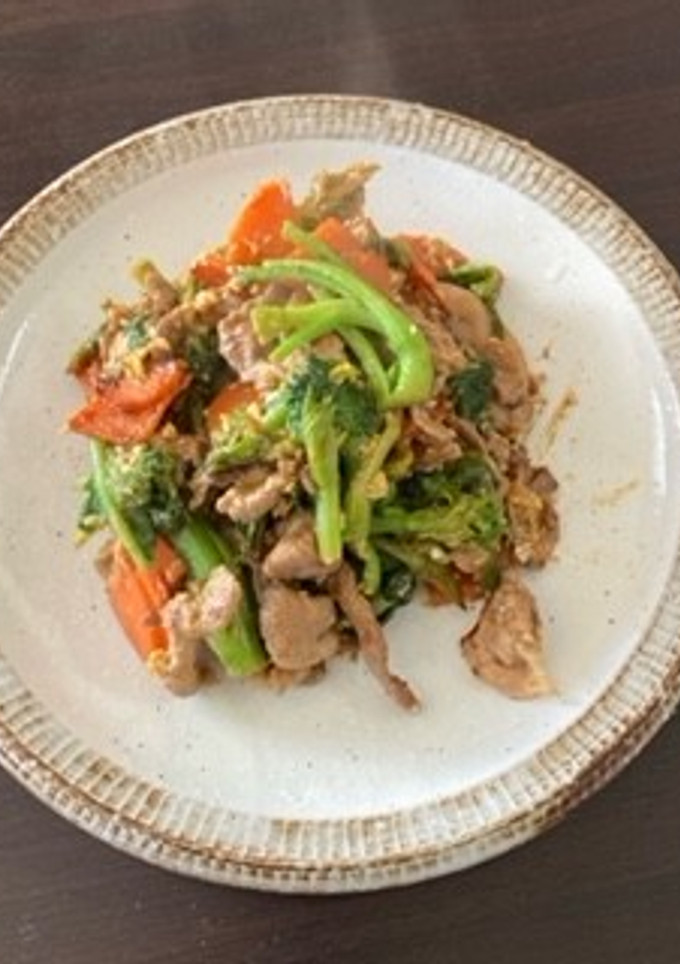 菜の花と豚肉のオイスターソース炒め-レシピのメイン写真