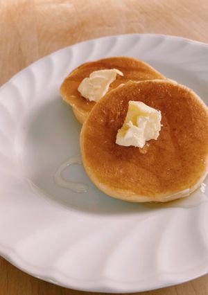 ふっくら豆腐と米粉のホットケーキ-レシピのメイン写真