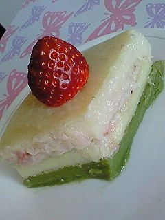 ひなまつりにも☆ひしもち風三色ういろう-レシピのメイン写真