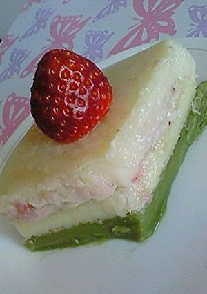 ひなまつりにも☆ひしもち風三色ういろう-レシピのメイン写真