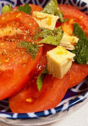 【簡単一品】トマト大葉チーズ-レシピのメイン写真