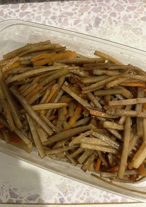 砂糖なし！お口育てきんぴらごぼう-レシピのメイン写真