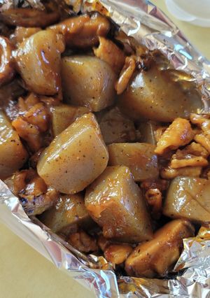 こんにゃくと焼き鳥のピリ辛炒め-レシピのメイン写真
