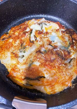 カリもちトロっと新玉ねぎの米粉チヂミ-レシピのメイン写真