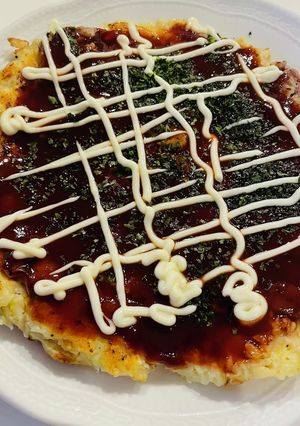 米粉活用！高タンパクなお好み焼き-レシピのメイン写真