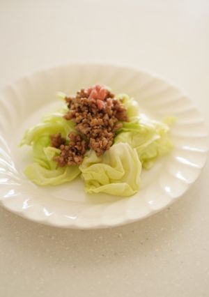 【時短レシピ】春キャベツのひき肉あんかけ-レシピのメイン写真