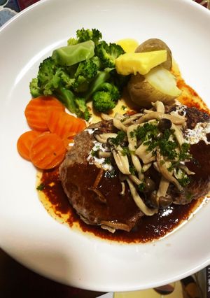 極上ハンバーグ-レシピのメイン写真