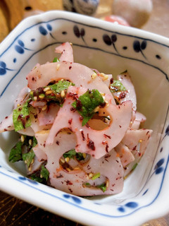 れんこんの梅シソ和え-レシピのメイン写真