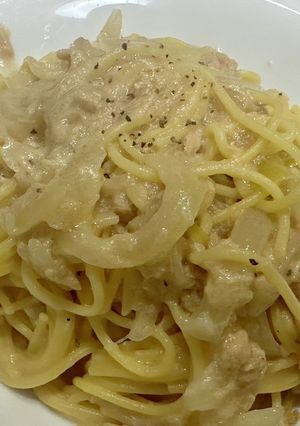 ツナクリームパスタ-レシピのメイン写真