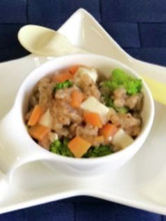 離乳食 豆腐と野菜の玄米あんかけ-レシピのメイン写真