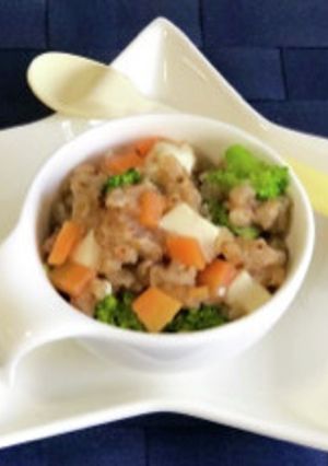 離乳食 豆腐と野菜の玄米あんかけ-レシピのメイン写真