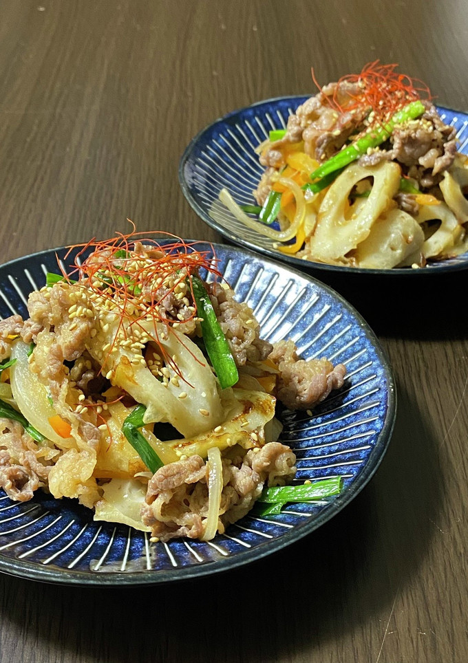 ちくわでかさましプルコギ風牛炒め-レシピのメイン写真