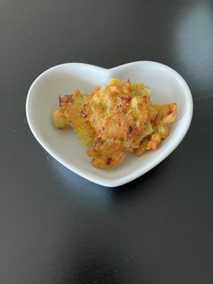 米粉でちくわとコーンのチヂミ風かき揚げ-レシピのメイン写真