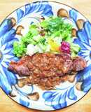 ショウガ風味のシャリアピンステーキ